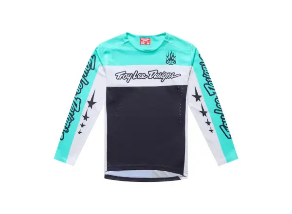 Troy Lee Designs Youth Sprint Pro dziecięca koszulka długi rękaw Yo Moto Carbon