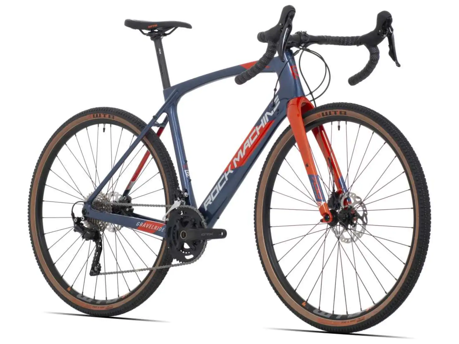 Rock Machine Gravelride CRB 700 gravel rower gloss dark blue/brick orange/silver
