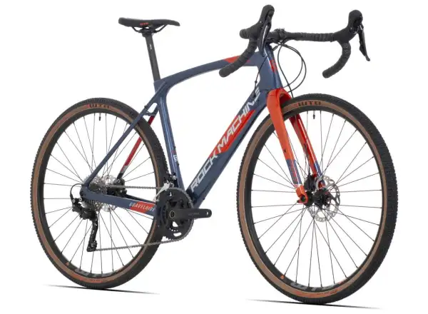 Rock Machine Gravelride CRB 700 gravel rower gloss dark blue/brick orange/silver