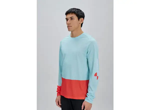 POC Motion Air męska koszulka z długim rękawem Lazurite Blue/Carnelian Orange