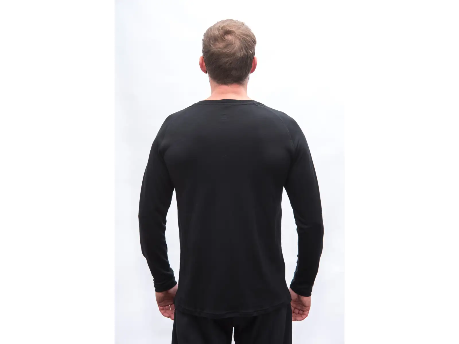 Sensor Merino Blend Elements męska koszulka długi rękaw czarna