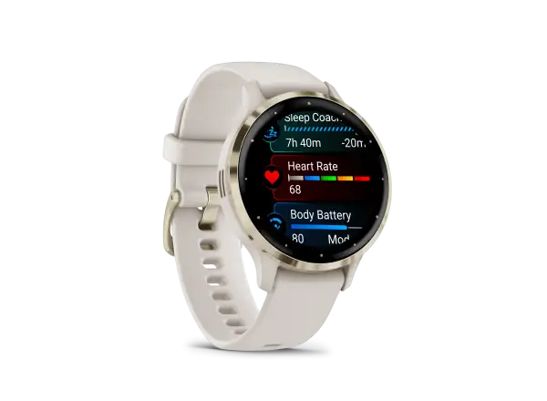Garmin Venu 3S inteligentní zegarek Soft Gold/Ivory