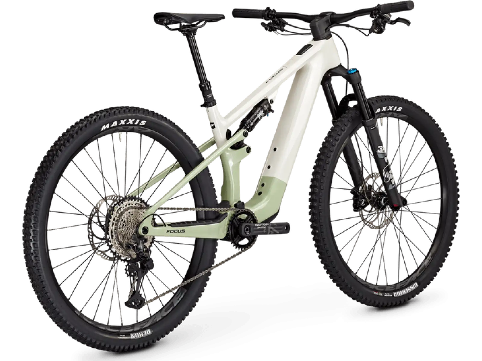 Focus Vam2 SL 9.8 odelżony rower elektryczny z pełnym zawieszeniem white glossy/skygrey glossy