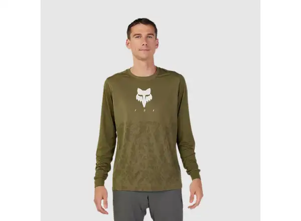 Fox Ranger Tru Dri męska koszulka długi rękaw Olive Green