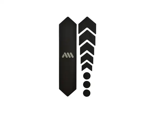 All Mountain Style ochranné naklejki na ramę basic Black/Silver
