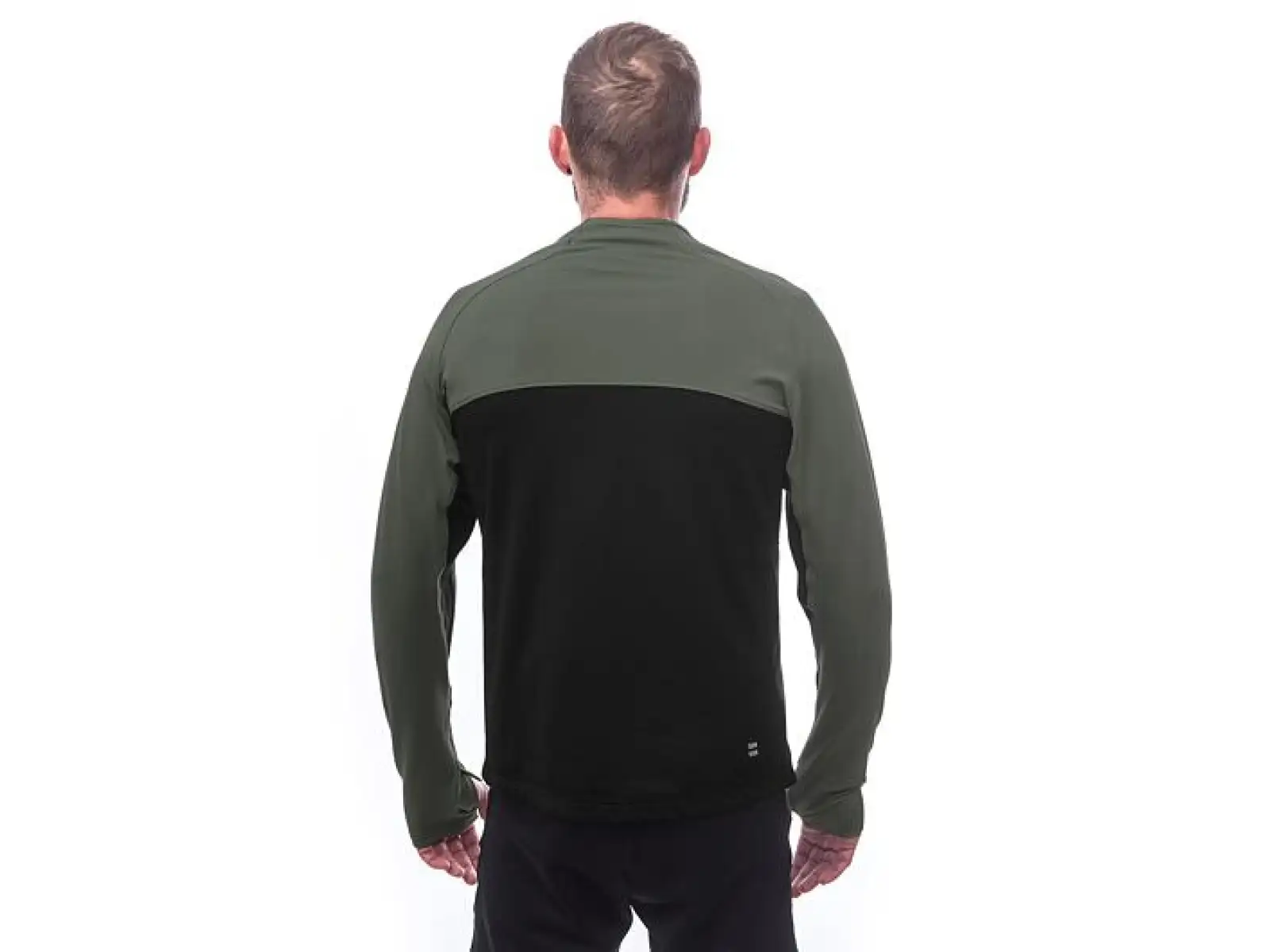 Sensor Coolmax Thermo męska bluza czarna/Olive Green