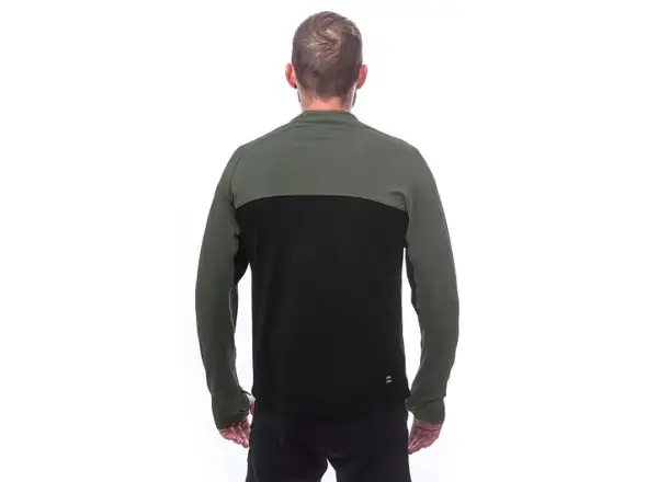 Sensor Coolmax Thermo męska bluza czarna/Olive Green