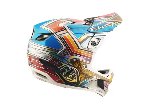 Troy Lee Designs D4 Carbon kask Lowrider Blue