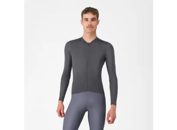 Castelli Espresso 2 męska koszulka rowerowa z długim rękawem Smoky Gray