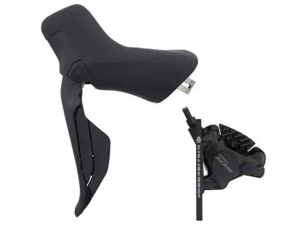 Shimano 105 Di2 BR-R7170 + ST-R7170 hamulec tarczowy tylny (prawy), J-kit, polimerowy