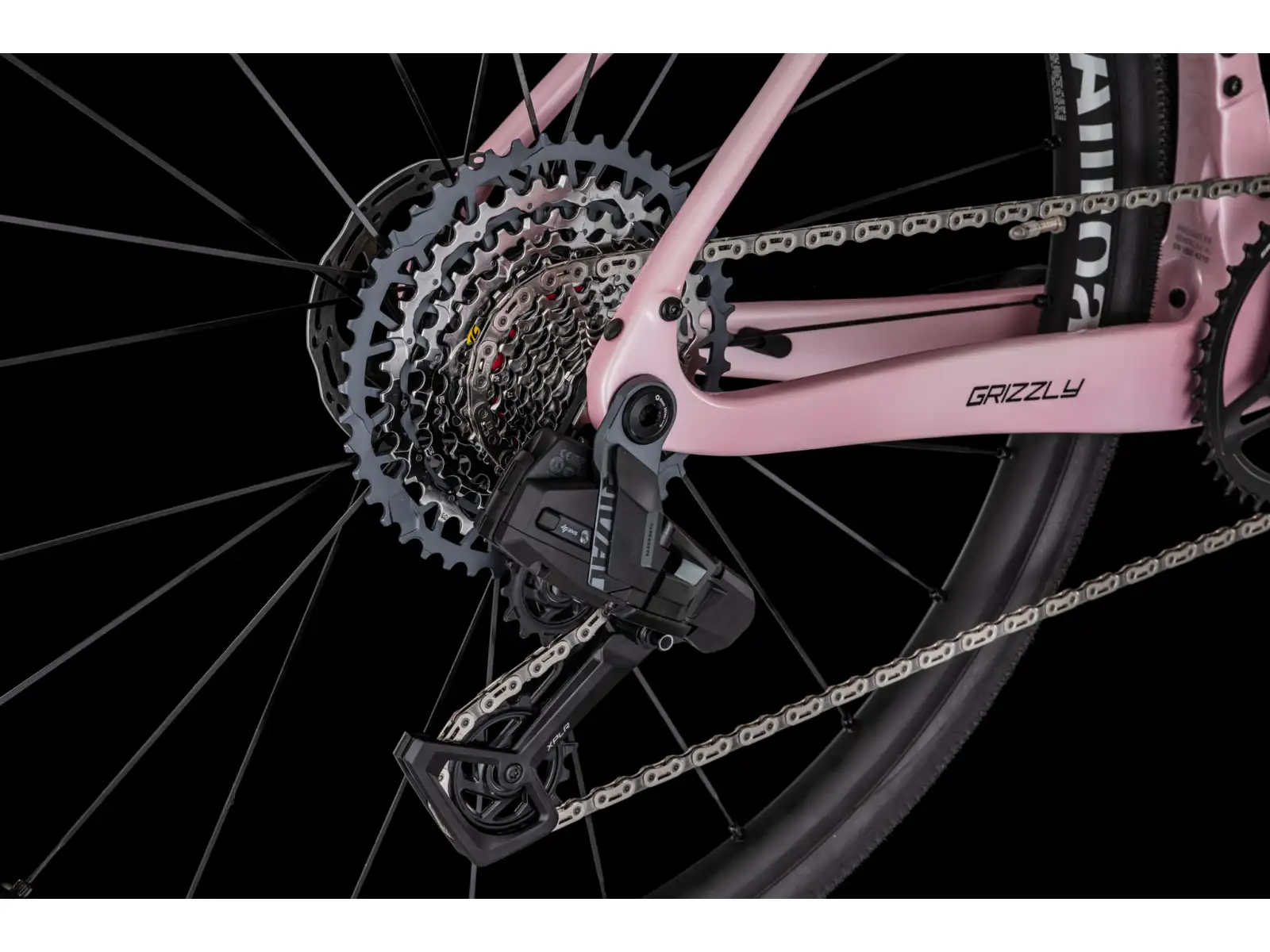 4Ever Grizzly AXS rower gravel Coral/Black