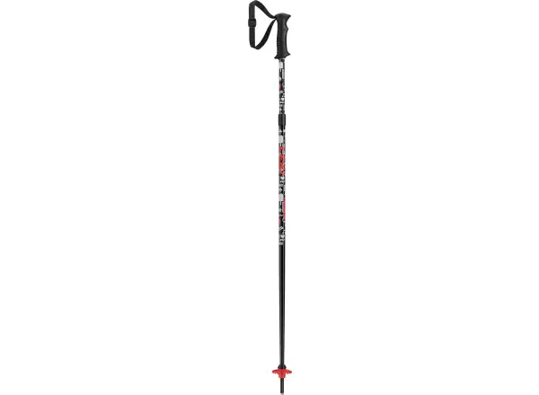 Leki Rider Vario kije narciarskie black/white/neon red