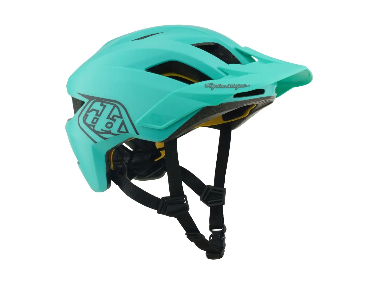 Troy Lee Designs Youth Flowline MIPS kask dziecięcy Point Charcoal/Real Teal