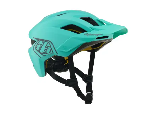 Troy Lee Designs Youth Flowline MIPS kask dziecięcy Point Charcoal/Real Teal