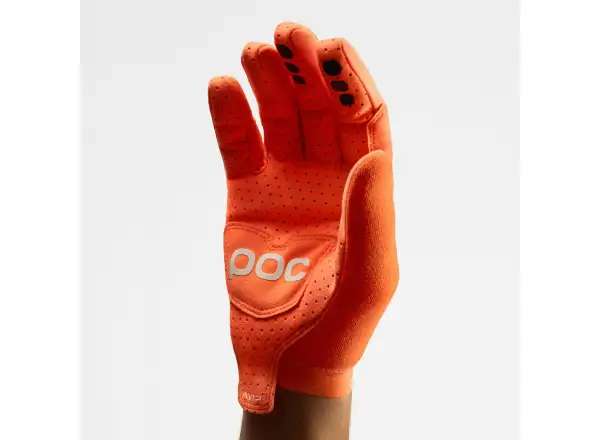 POC Avip Long rękawiczki rowerowe Zink Orange