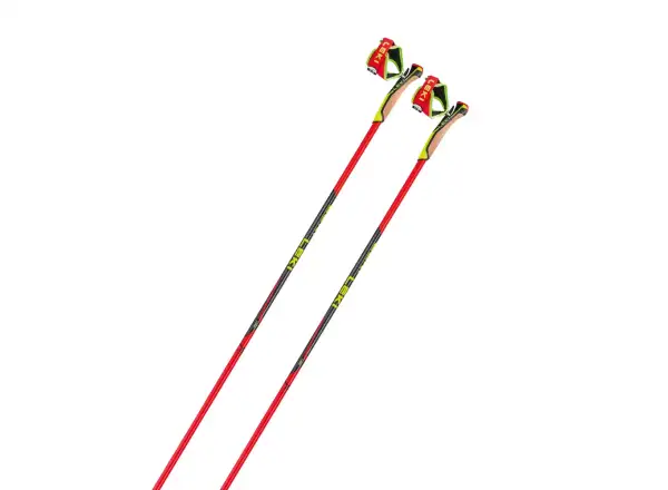 Leki HRC Marathon kijki biegowe bright red/neon yellow/black