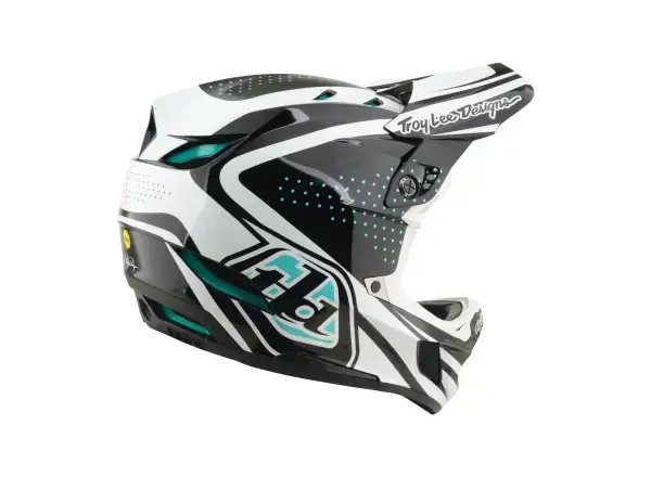 Troy Lee Designs D4 Polyacrylite MIPS kask Line Charcoal/White