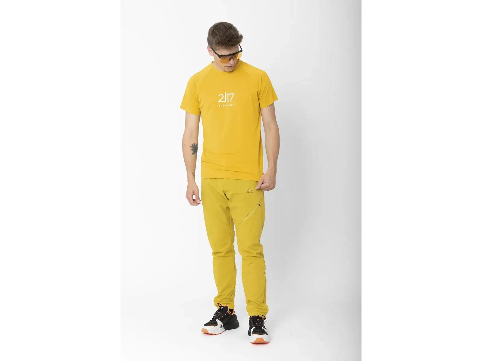 2117 of Sweden Huli męski t-shirt krótki rękaw Dark Yellow