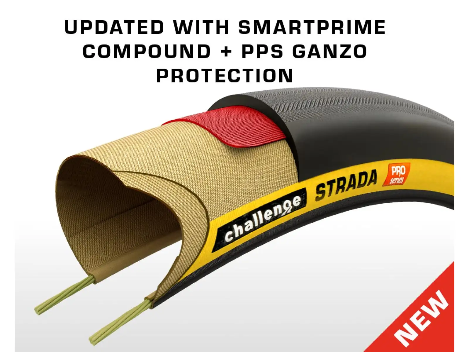 Challenge Strada Pro TLR Easy Fit 700x32 opona czarny/tan