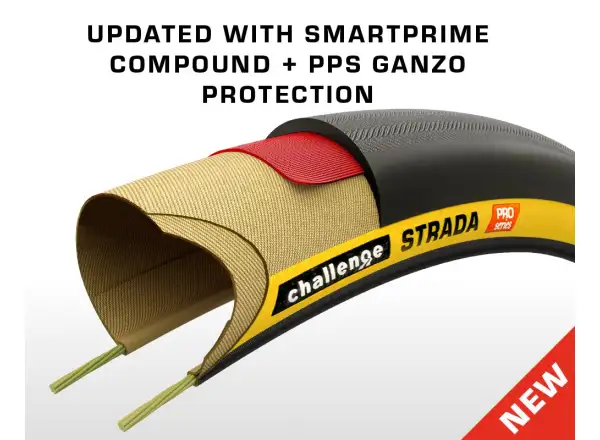 Challenge Strada Pro TLR Easy Fit 700x32 opona czarny/tan