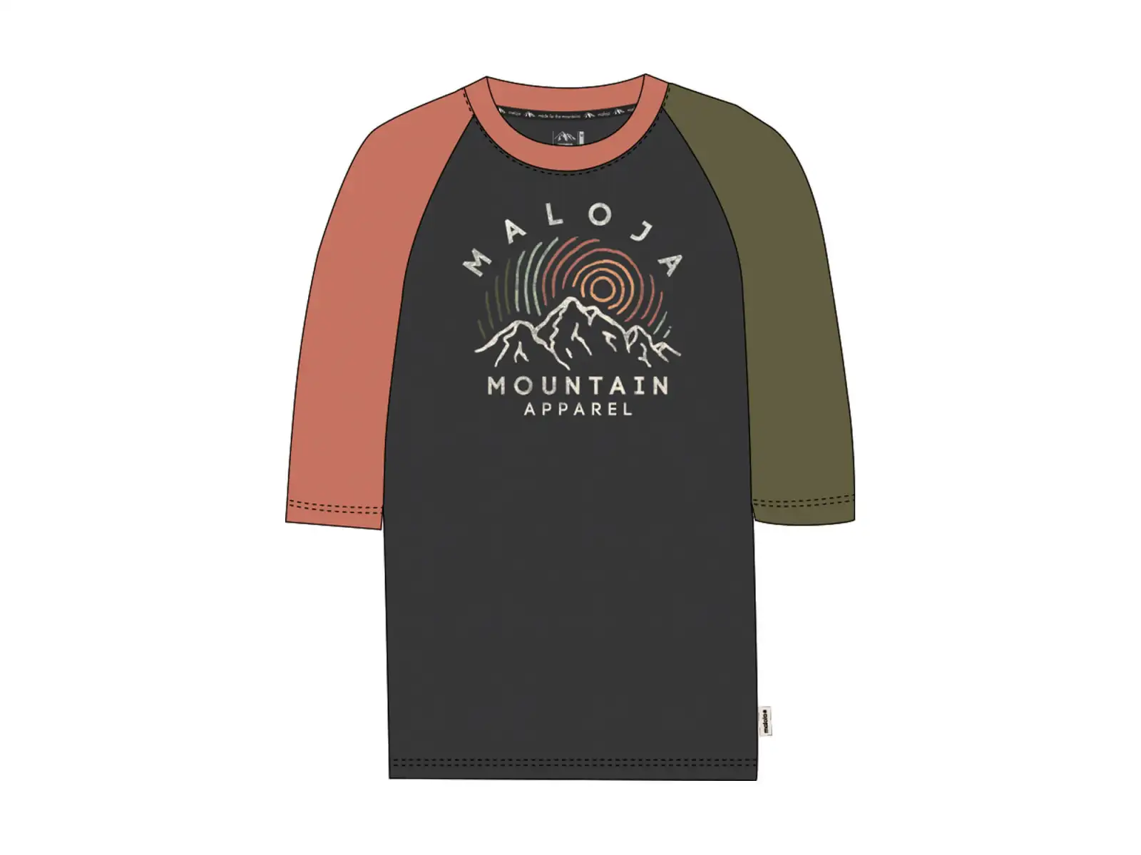 Maloja CorteM. damski dres 3/4 rękaw moonless