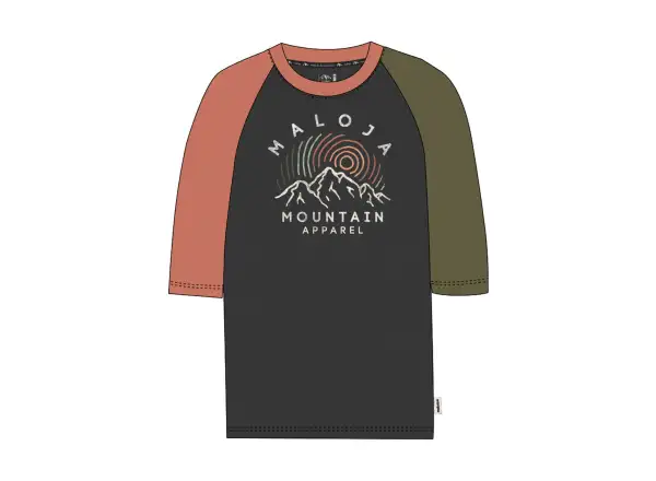 Maloja CorteM. damski dres 3/4 rękaw moonless