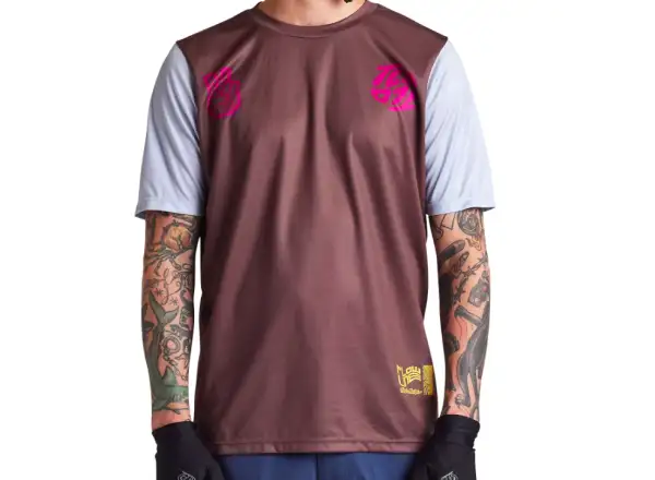 Troy Lee Designs Flowline męska koszulka z krótkim rękawem Flipped Chocolate
