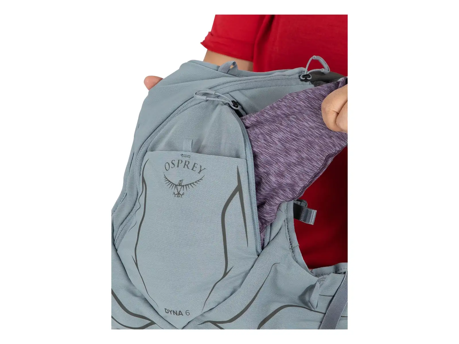 Osprey Dyna 6 damska kamizelka do biegania + 2x butelka Hydraulics 0,5 l Kakio/Manuka Pink