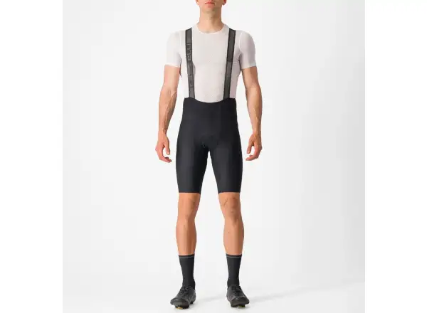 Castelli Espresso 3 męskie spodenki z wkładką i szelkami Black