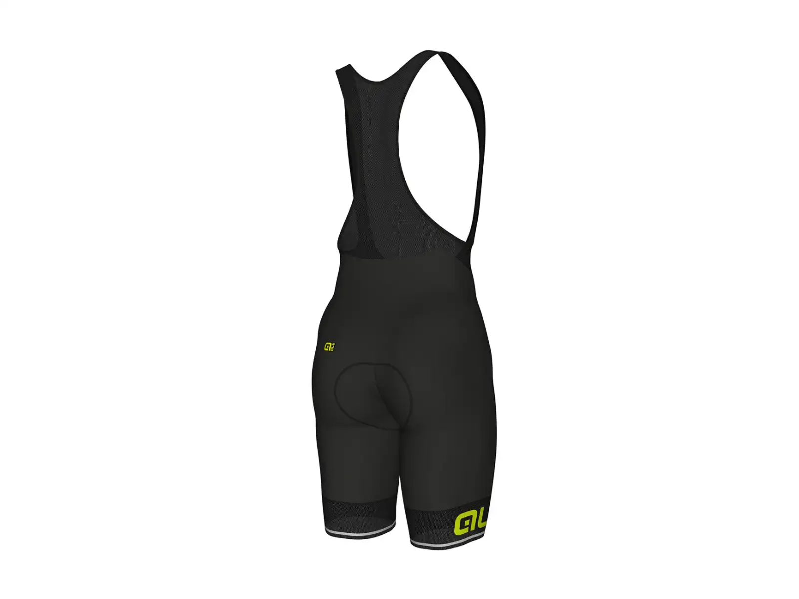 Alé Corsa męskie spodenki z wkładką i szelkami Black/Yellow