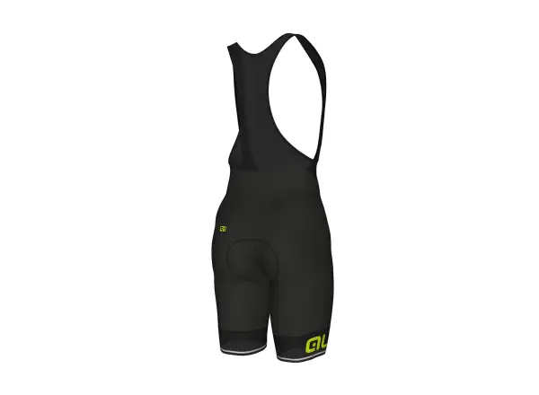 Alé Corsa męskie spodenki z wkładką i szelkami Black/Yellow