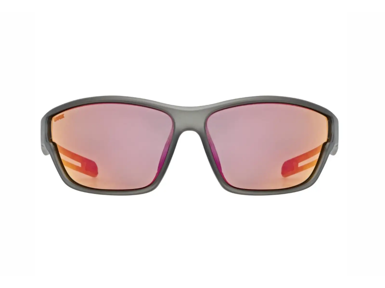 Uvex Sportstyle 806 okulary Smoke Matt/Mirror Red
