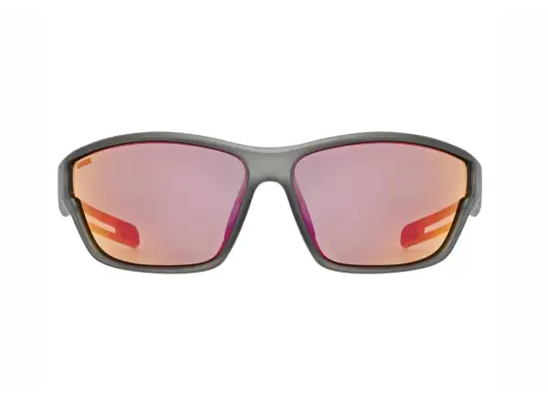 Uvex Sportstyle 806 okulary Smoke Matt/Mirror Red