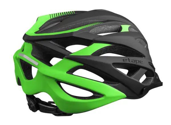 Etape Magnum kask rowerowy czarny/zielony mat