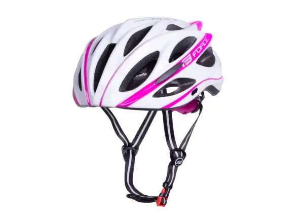 Force Bull kask biały/różowy