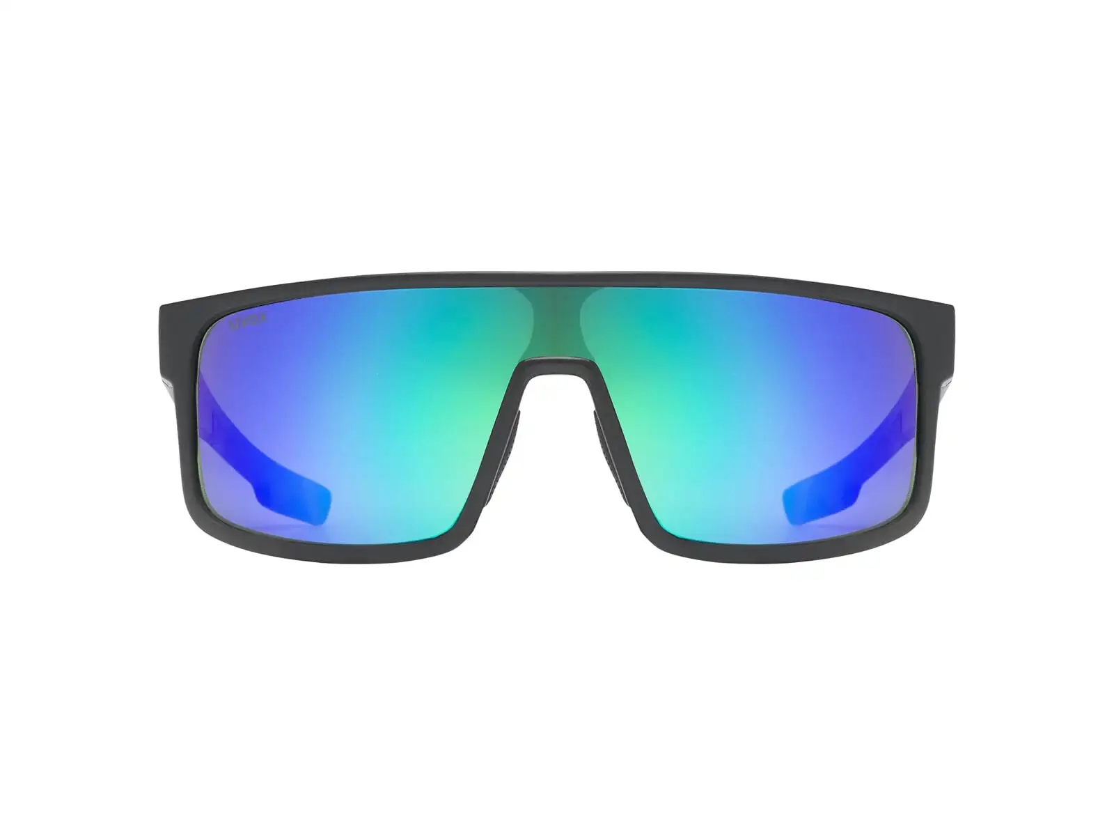 Uvex LGL 51 okulary rowerowe Black Mat/Mirror Green