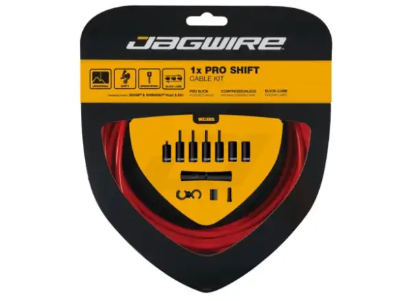 Jagwire PCK554 1x Pro Shift Kit, czerwona