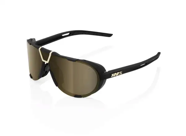 100% Westcraft okulary rowerowe Soft Tact Black/Soft Gold Mirror Lens