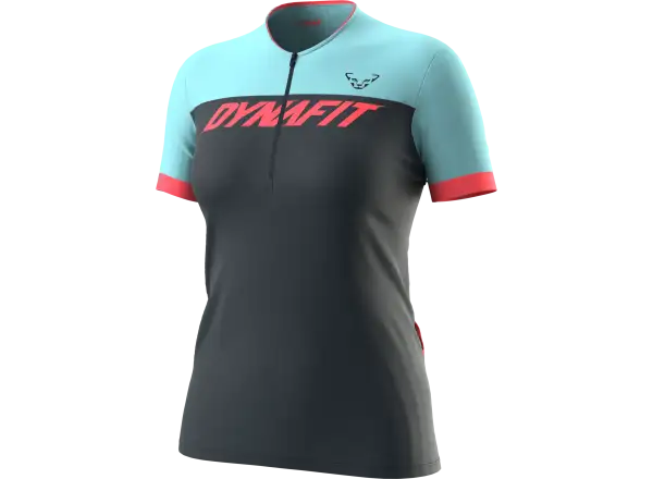 Dynafit Ride Light 1/2 zip damski koszulka rowerowa krótki rękaw Blueberry/Marine Blue