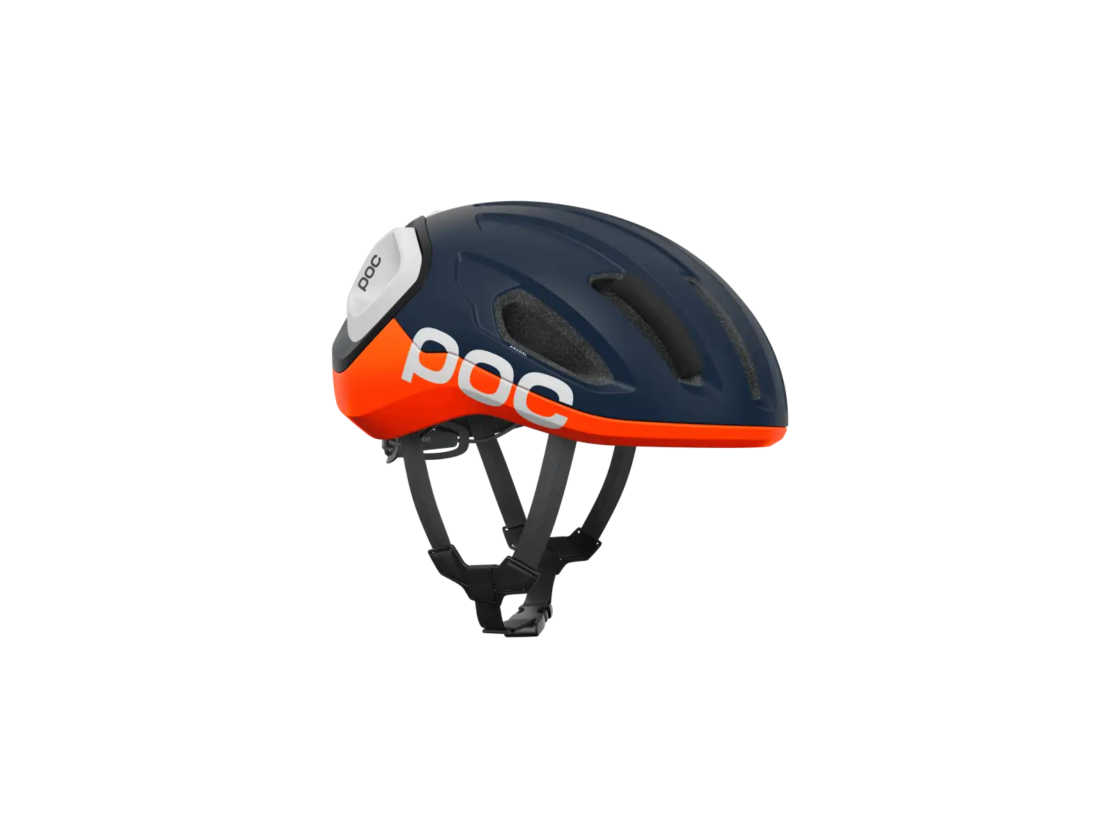 POC Amidal kask szosowy Apatite Navy Matt/Fluo. Orange Matt/Hydrogen White Matt