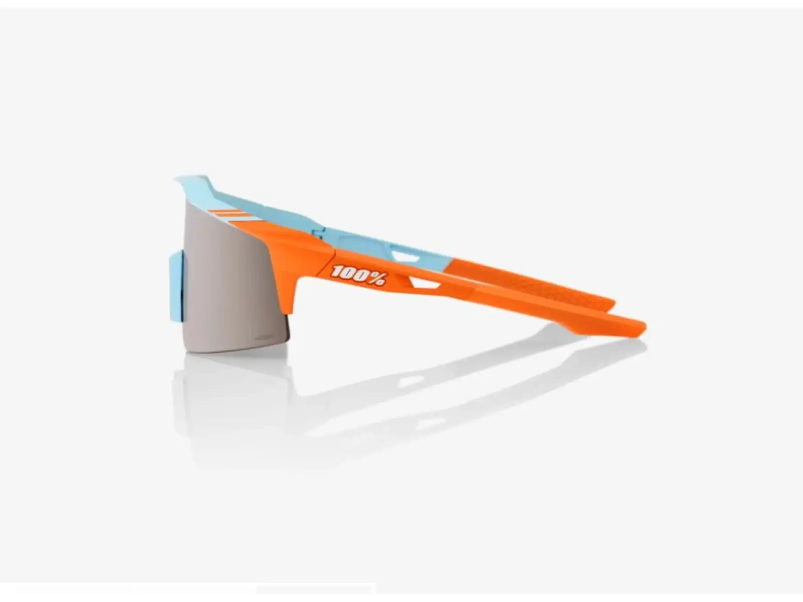 100% SPEEDCRAFT SL okulary z lustrzanymi szkłami niebieska/pomarańczowa/srebrna