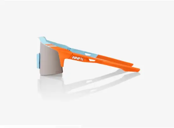 100% SPEEDCRAFT SL okulary z lustrzanymi szkłami niebieska/pomarańczowa/srebrna