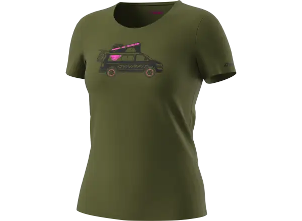 Dynafit Graphic Cotton damski t-shirt krótki rękaw Winter Moss/Dynavan