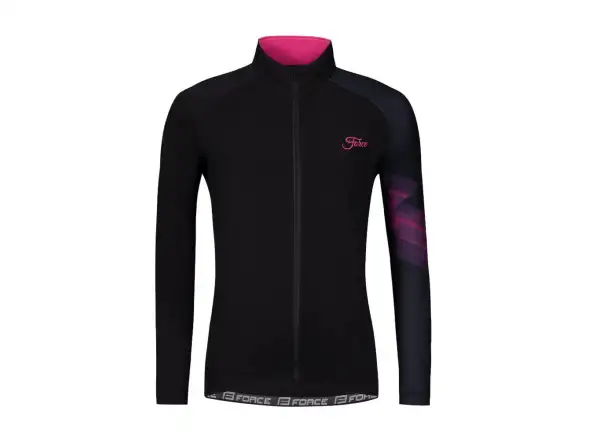 Force Ridge Lady damski dres długi rękaw czarna/różowa