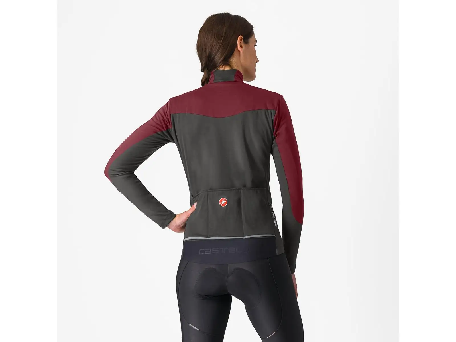 Castelli Perfetto Air damska kurtka Deep Bordeaux/Dark Gray
