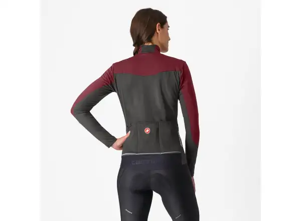 Castelli Perfetto Air damska kurtka Deep Bordeaux/Dark Gray