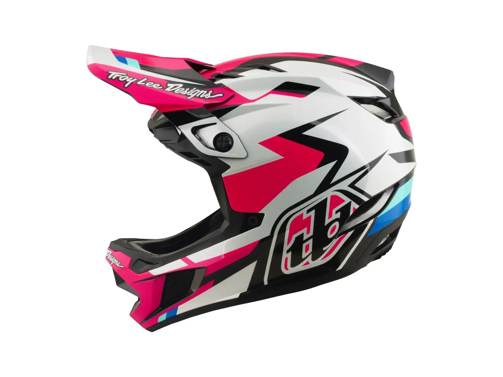 Troy Lee Designs D4 Polyacrylite MIPS kask Roamer Magenta
