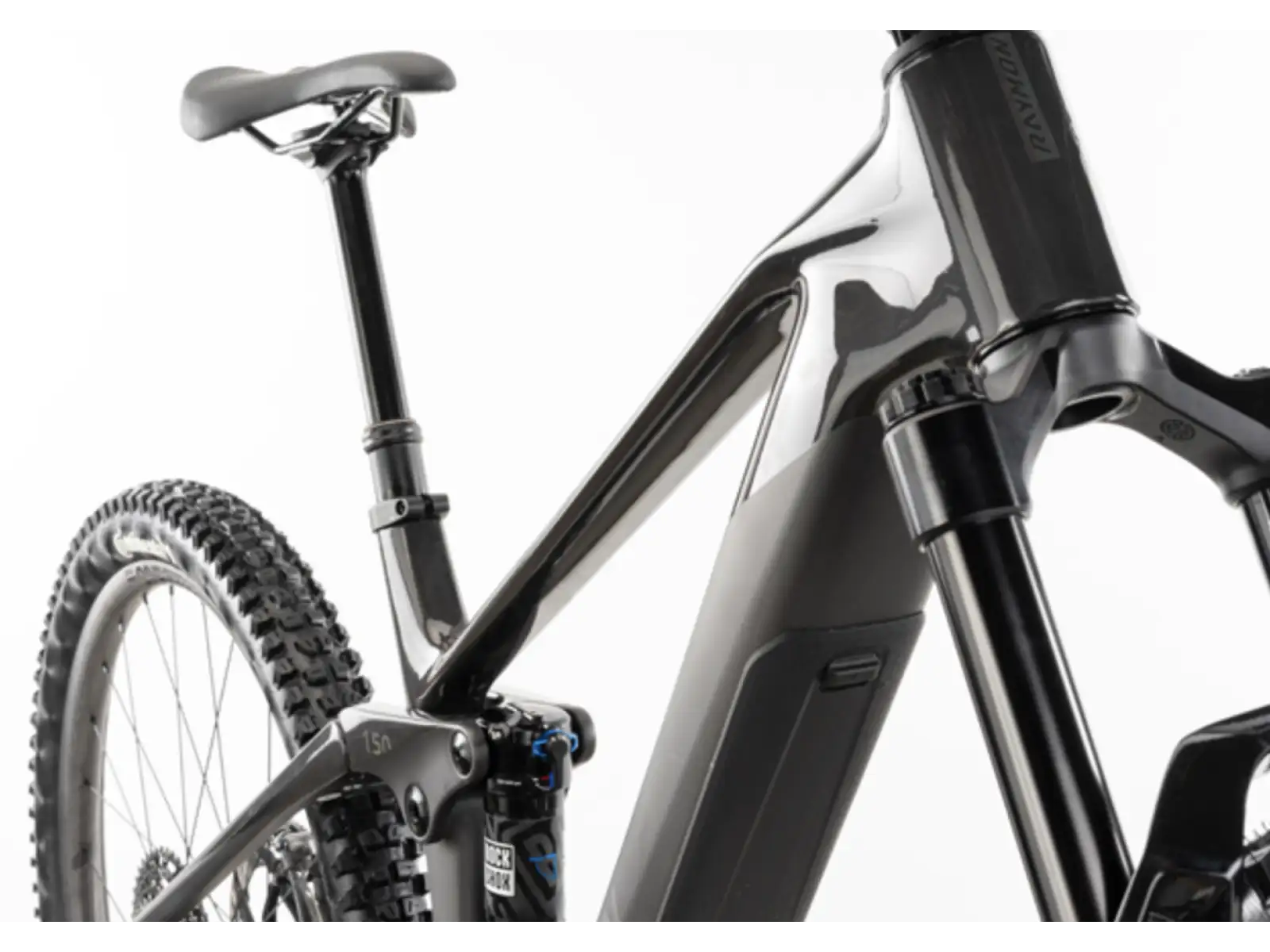 Raymon Airok Ultra celoodwieszony rower elektryczny Carbon Stealth/Iridescant