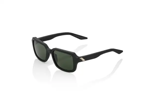 100% Rideley okulary Soft Tact Black/Grey Green Lens
