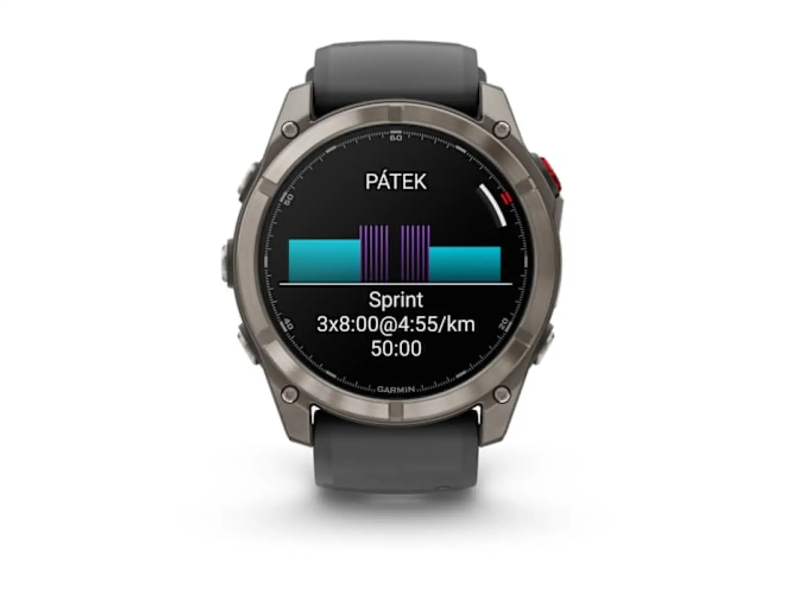 Garmin fenix 8 Pro 51 mm AMOLED Sapphire inteligentny zegarek Titanium Graphite/Black